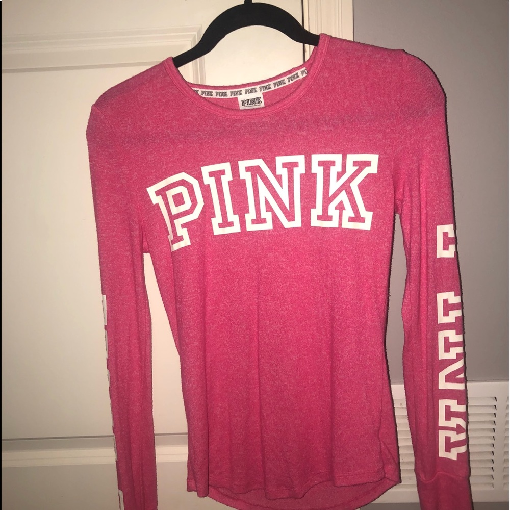 pink PINK long sleeved shirt